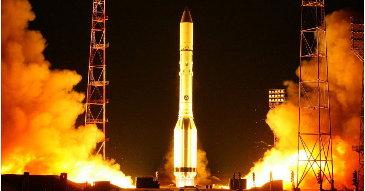 Ракета-носитель «Протон-М» стартовала с площадки №200 космодрома Байконур