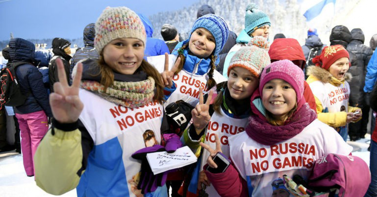 Запустили флешмоб в поддержку российских спортсменов #noRUSSIAnoGAMES