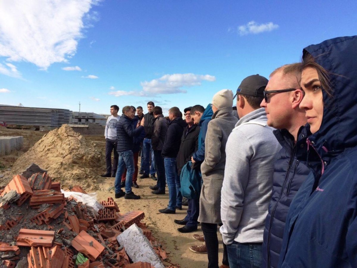 Студенты инженерного факультета побывали на строительстве школы в селе Кетово