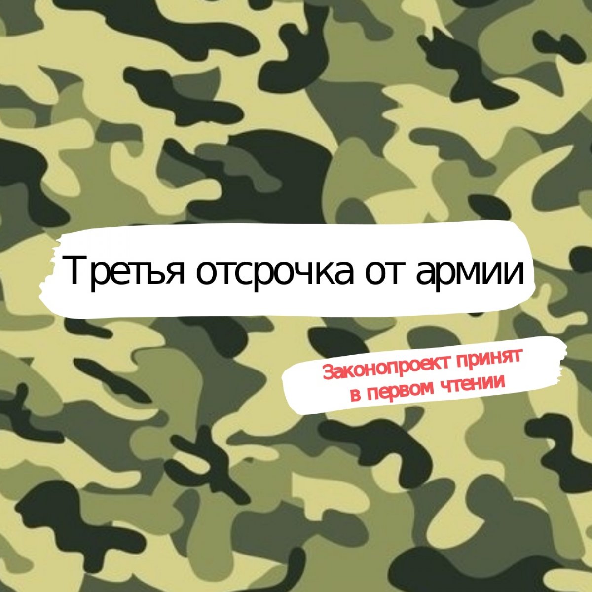 Законопроект о третьей отсрочке от армии для студентов принят в первом чтении