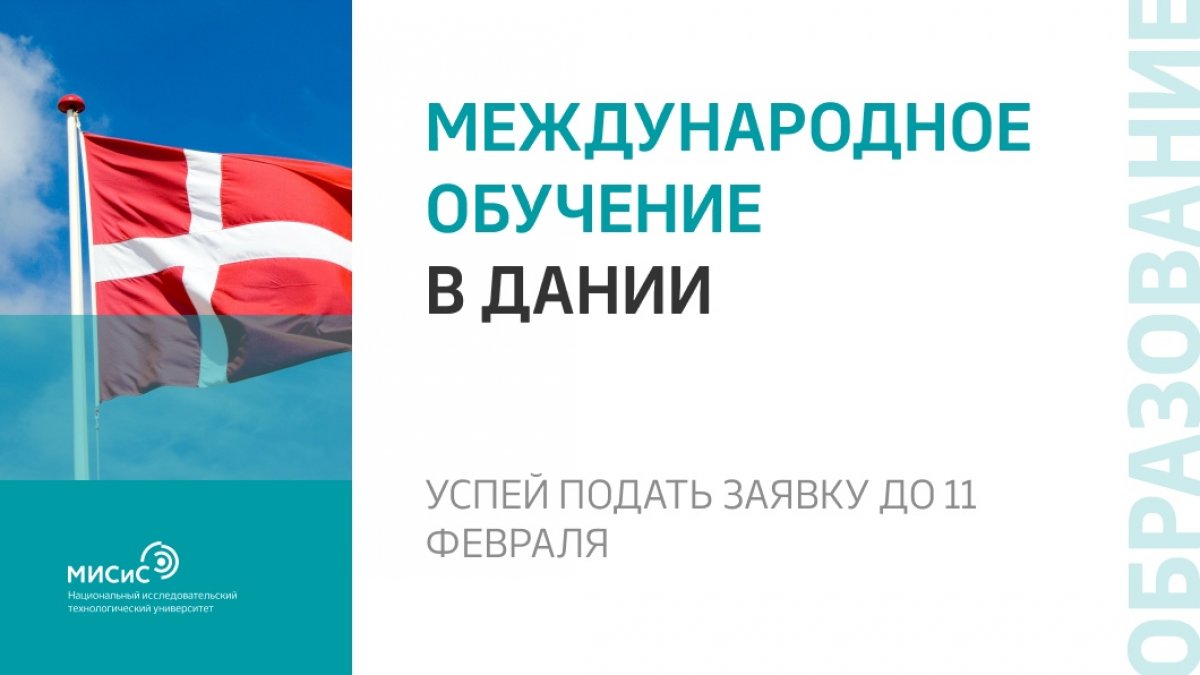 В следующем учебном году ты можешь поехать в Данию по программе международной академической