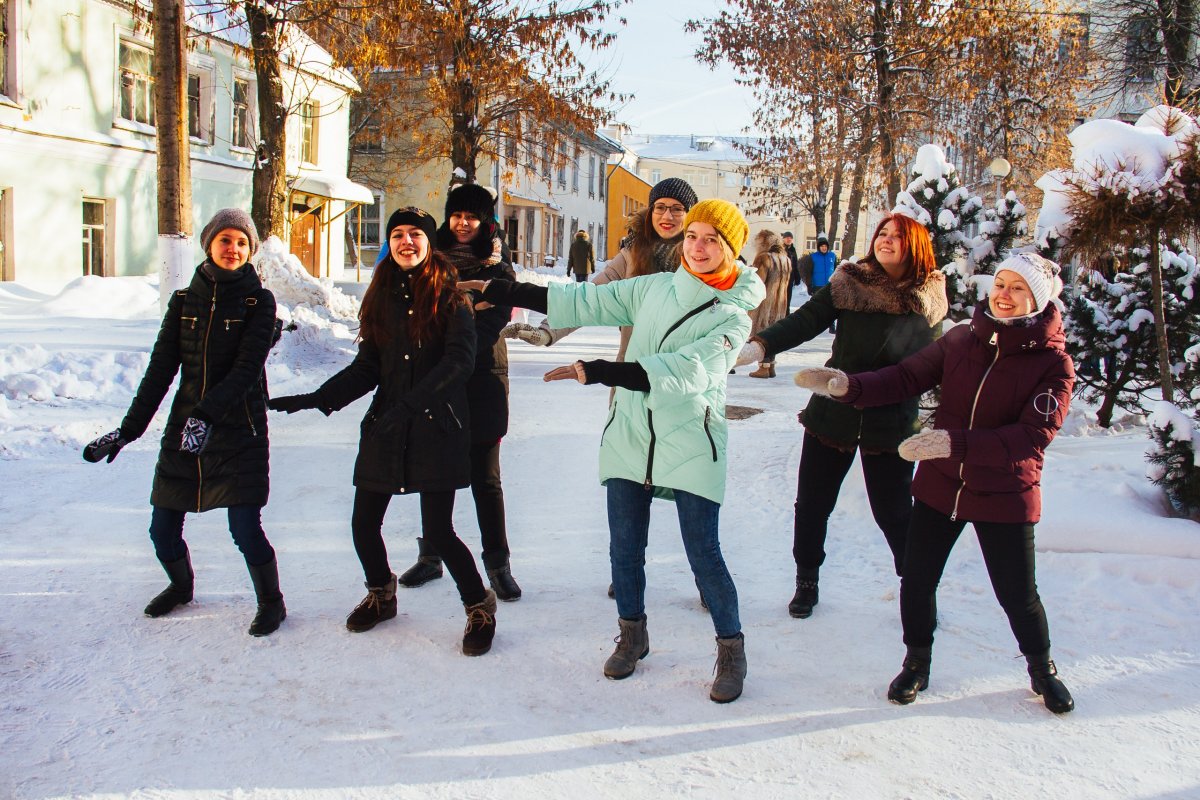 25 января Тверской государственный университет отметил День российского студенчества традиционной зимней праздничной программой во дворе здания ректората