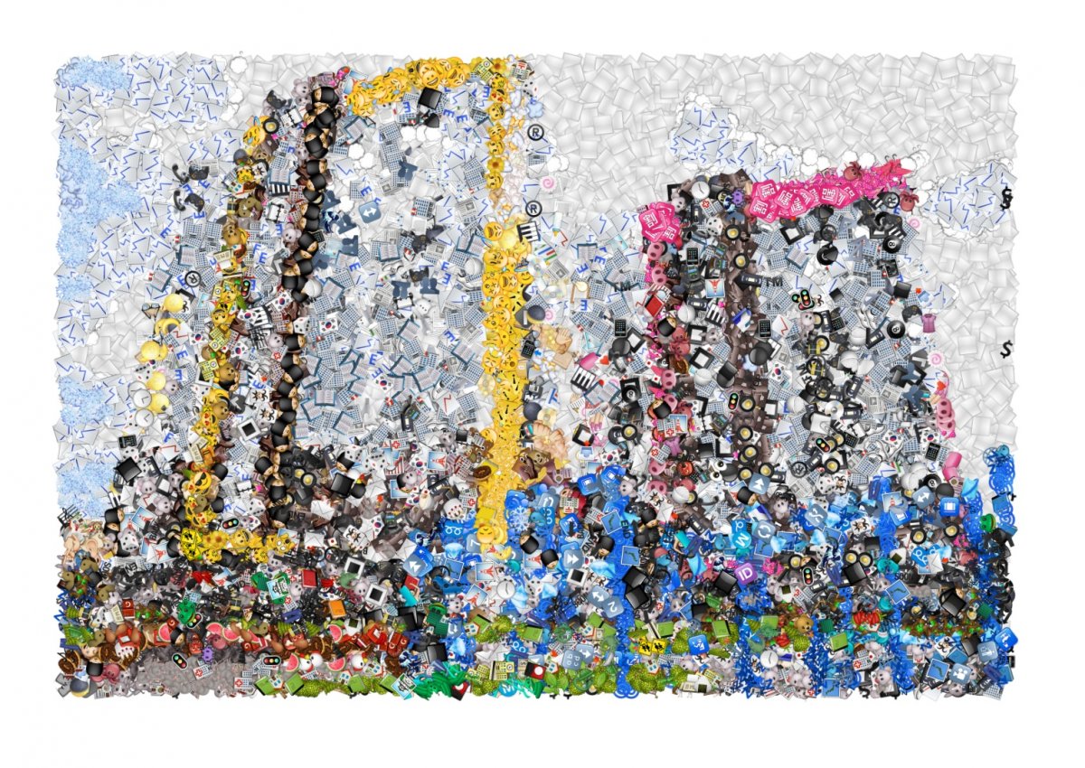 Затестили тут забавный сервис Emoji Mosaic