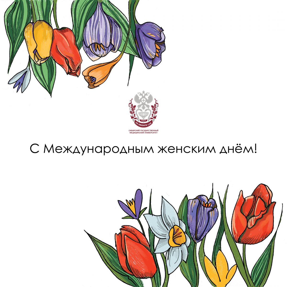 Милые дамы! 🌷 Сегодня мы хотим поздравить вас с Международным женским днем! Пусть улыбка не сходит с ваших лиц