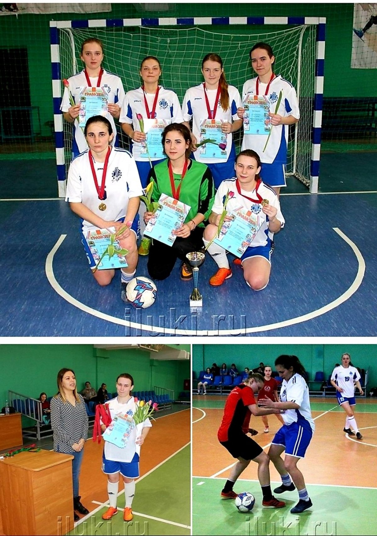 16 марта в Великих Луках прошел турнир по мини-футболу среди команд девушек