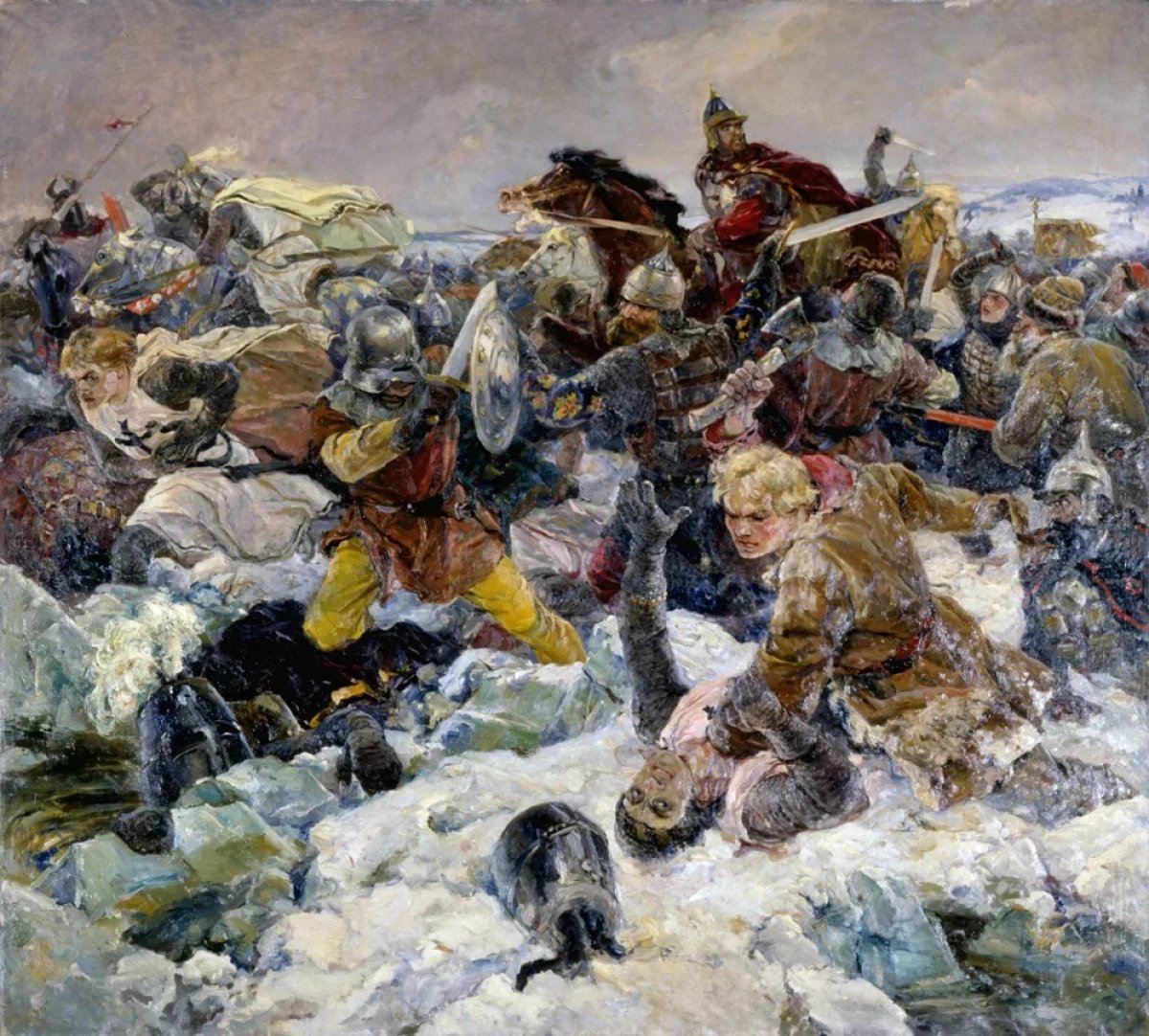 18 апреля в России отмечается День воинской славы — День победы русских воинов князя Александра Невского над немецкими рыцарями на Чудском озере (Ледовое побоище, 1242 год)⚔