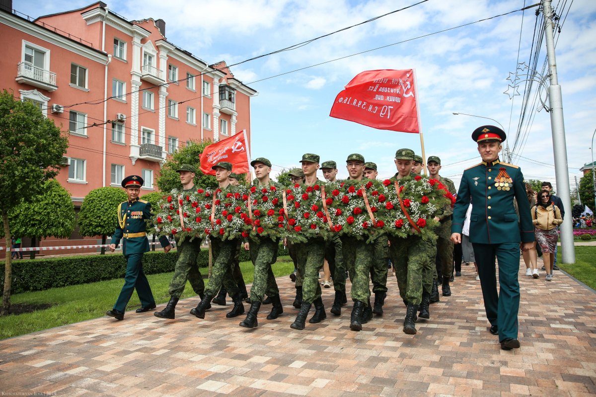 СКФУ принял участие в мероприятиях, посвященных празднованию 74-й годовщины Победы в Великой Отечественной войне 1941-1945 гг