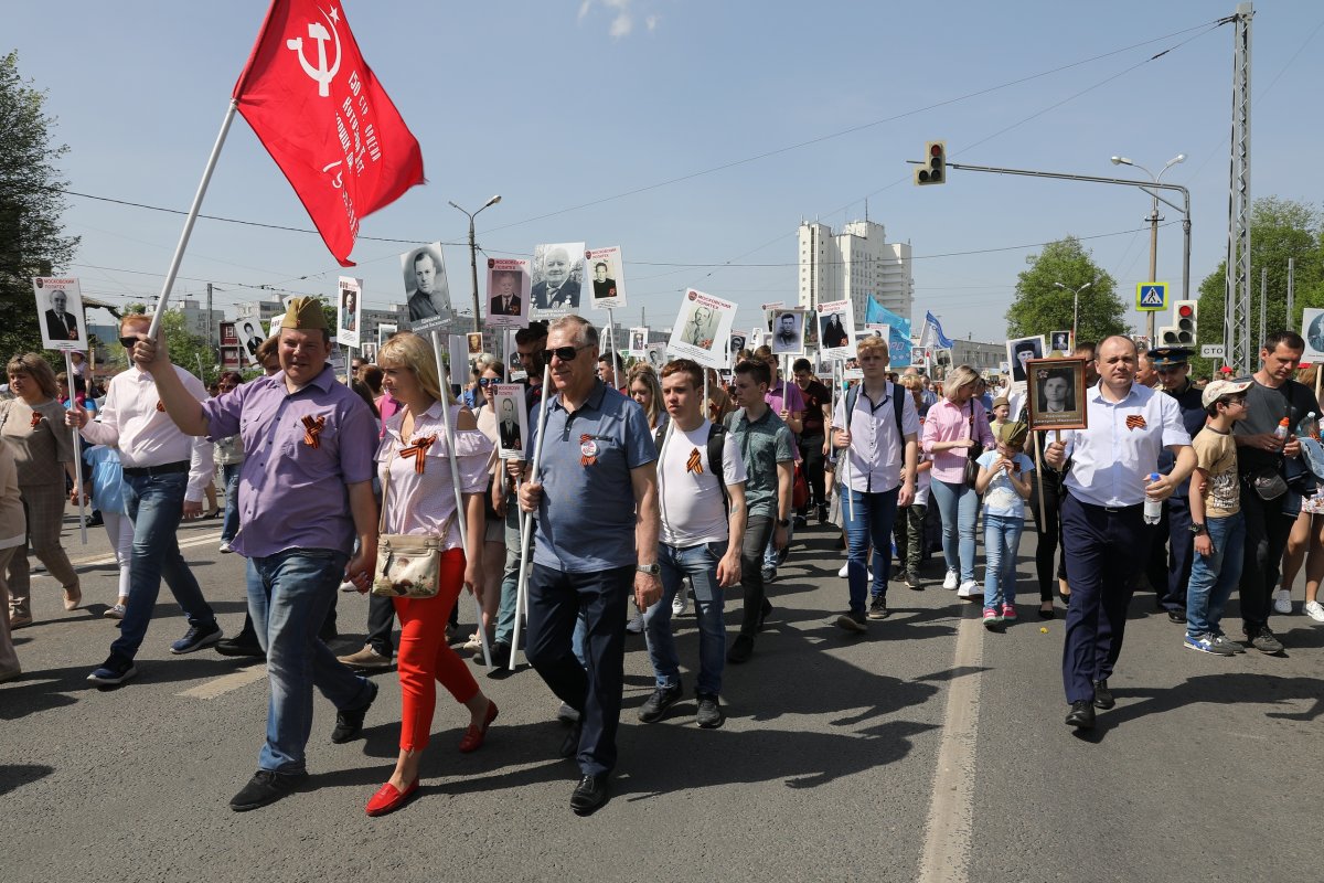 9 мая студенты и преподаватели Коломенского института Московского политехнического университета приняли активное участие в митинге