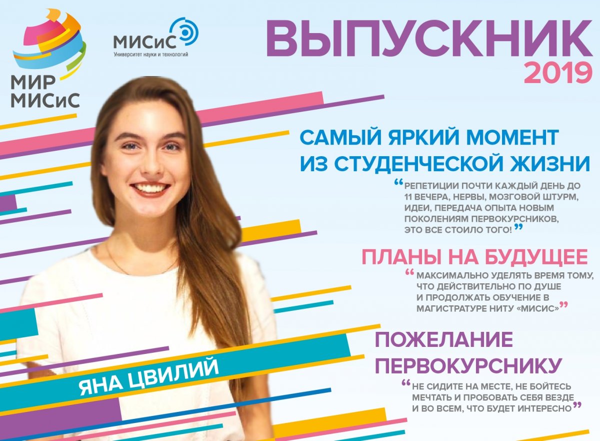 Дорогие наши выпускники вспоминают о своих самых ярких впечатлениях за студенческую жизнь НИТУ «МИСиС»!