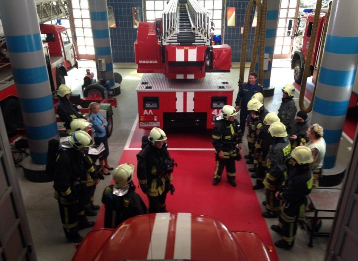Студенты направления «Техносферная безопасность» побывали в пожарно-спасательной части