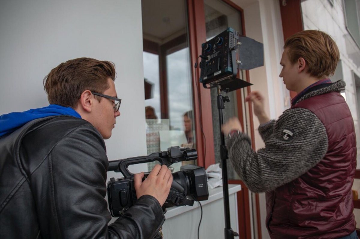 Студенты 1 курса творческих факультетов ГИТРа выехали на съёмку интервью для проекта LoveStory
