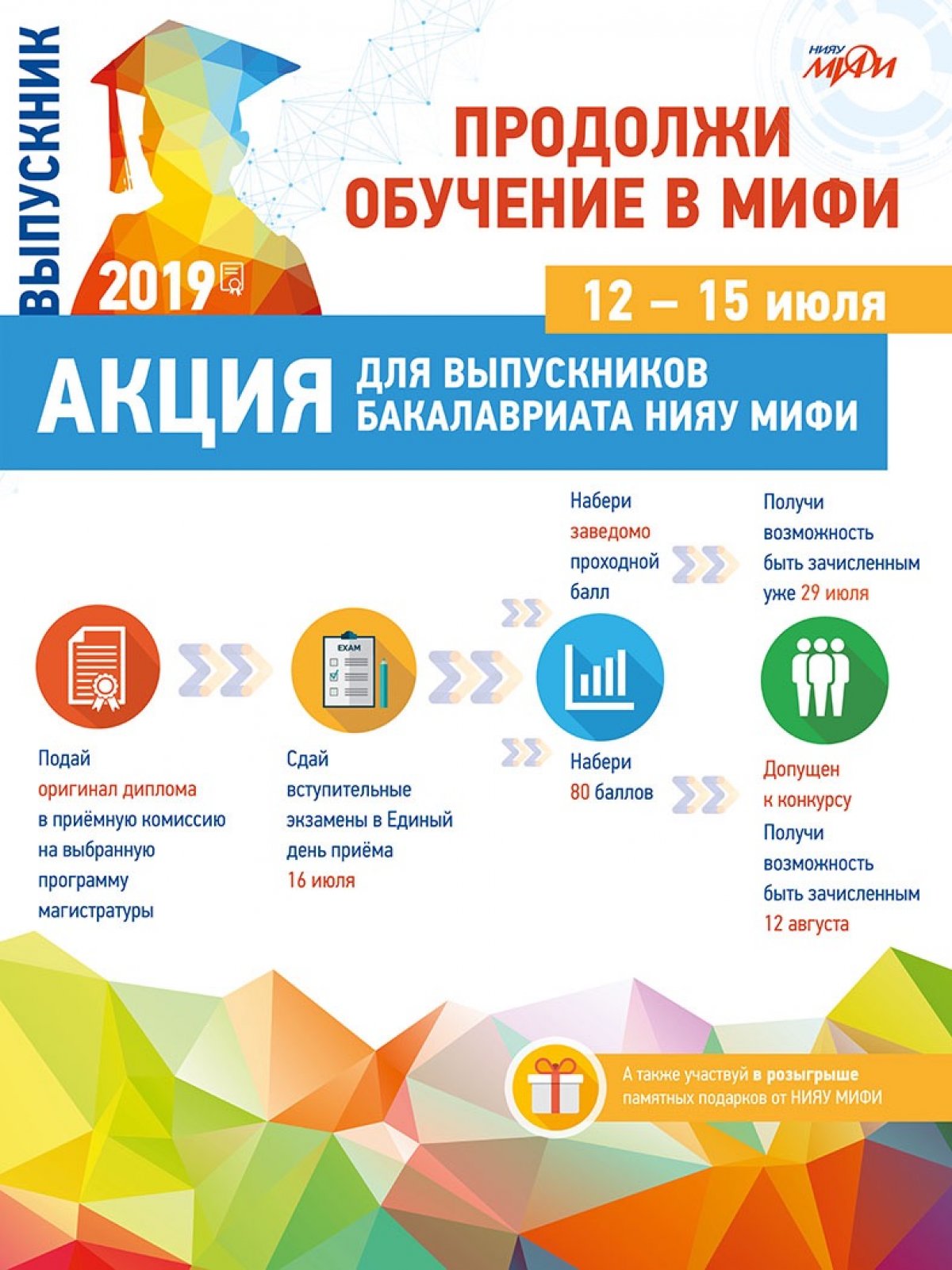 Выпускников бакалавриата НИЯУ МИФИ приглашаем продолжить обучение в магистратуре нашего университета!