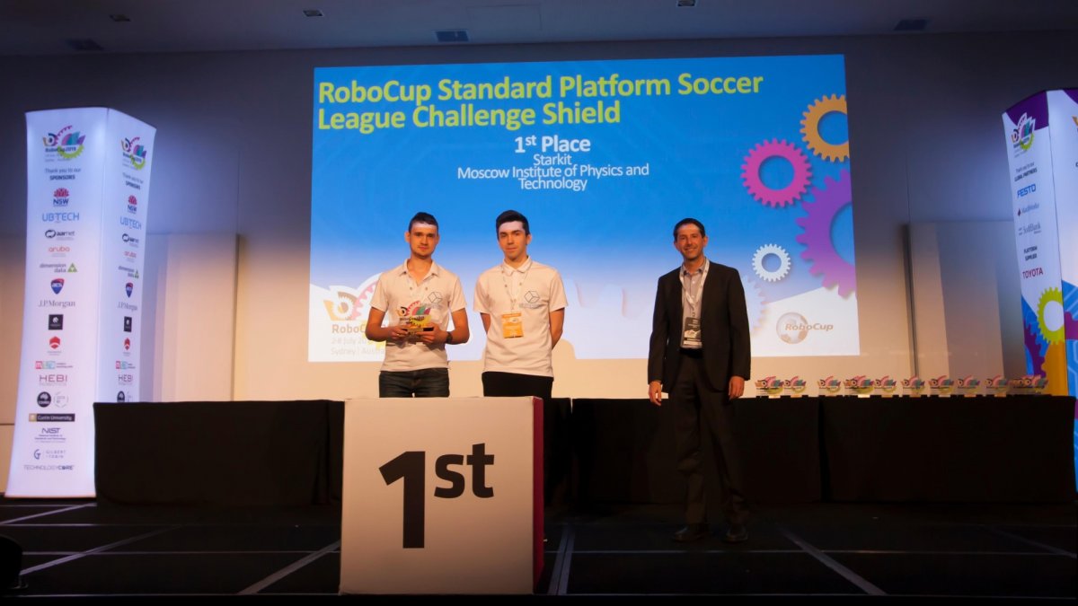 Команда МФТИ «Старкит» заняла первое место в соревновании Challenge Shield на чемпионате мира по робофутболу RoboCup 2019 ⚽