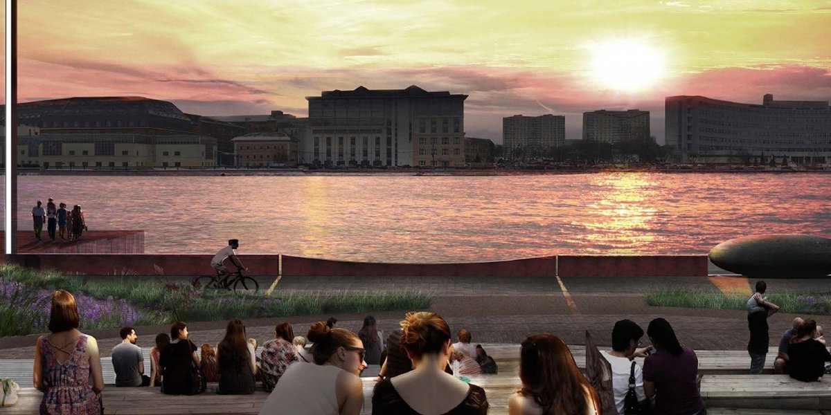 Строительство набережной Марка Шагала на территории «ЗИЛ» завершится ко Дню города, который отметят в Москве 7–8 сентября