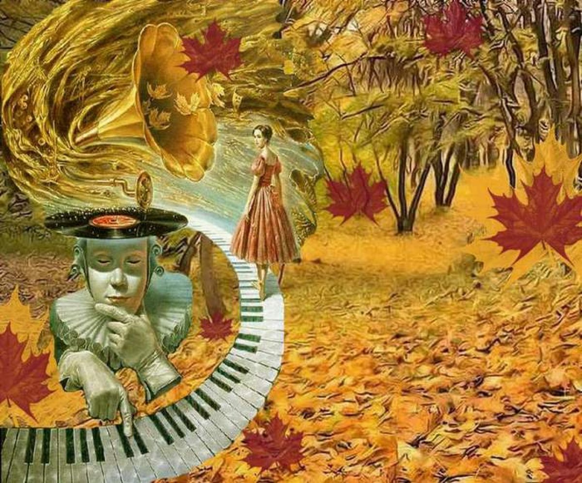 Музыка осени слушать. Творчество осень. Музыкальные краски осени. Осень в искусстве. Музыкальная осень картины.