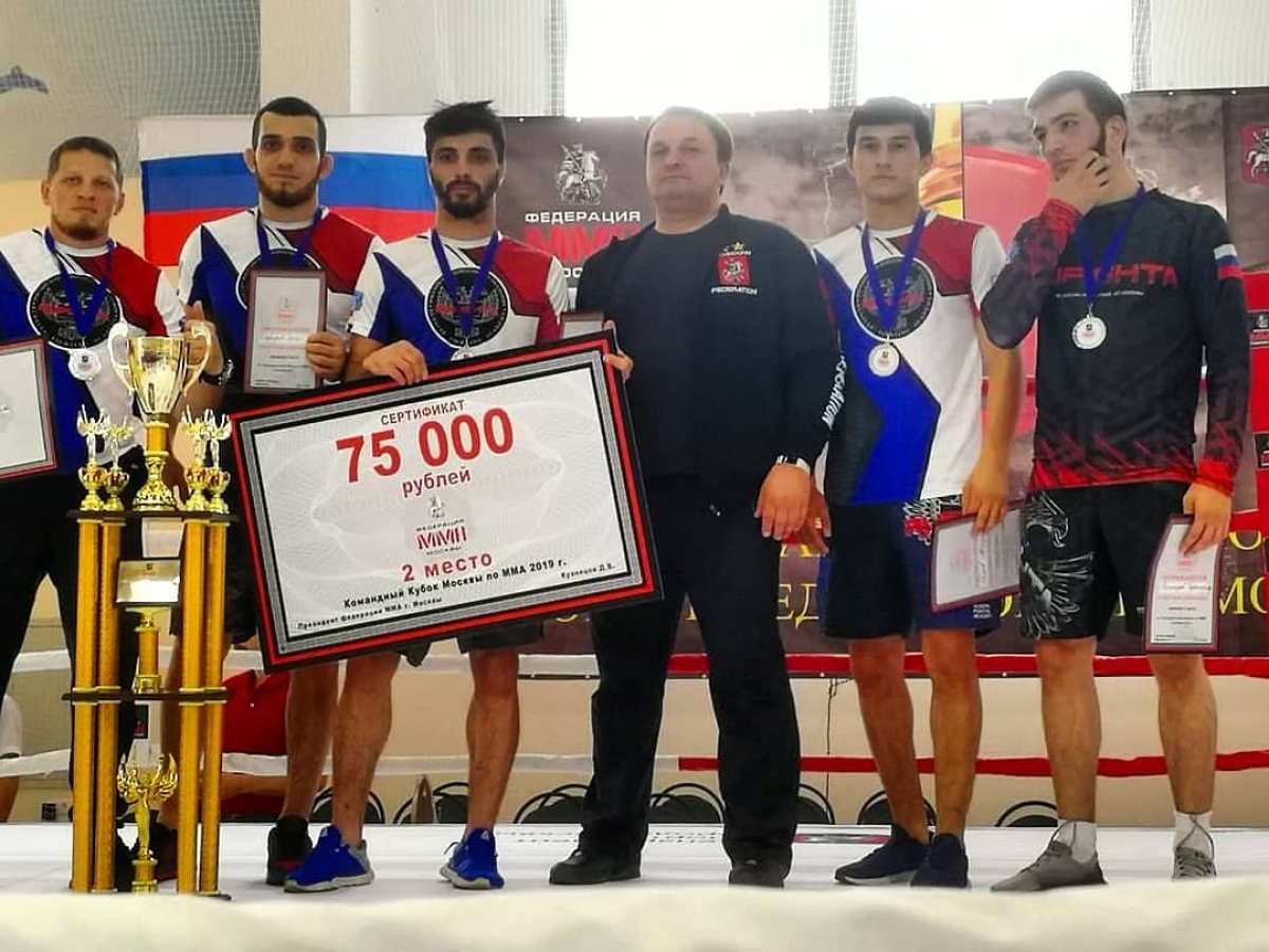 🥈🥈🥈 На Командном Кубке Москвы по ММА наши бойцы из RUFIGHTA стали обладателями серебряных медалей!