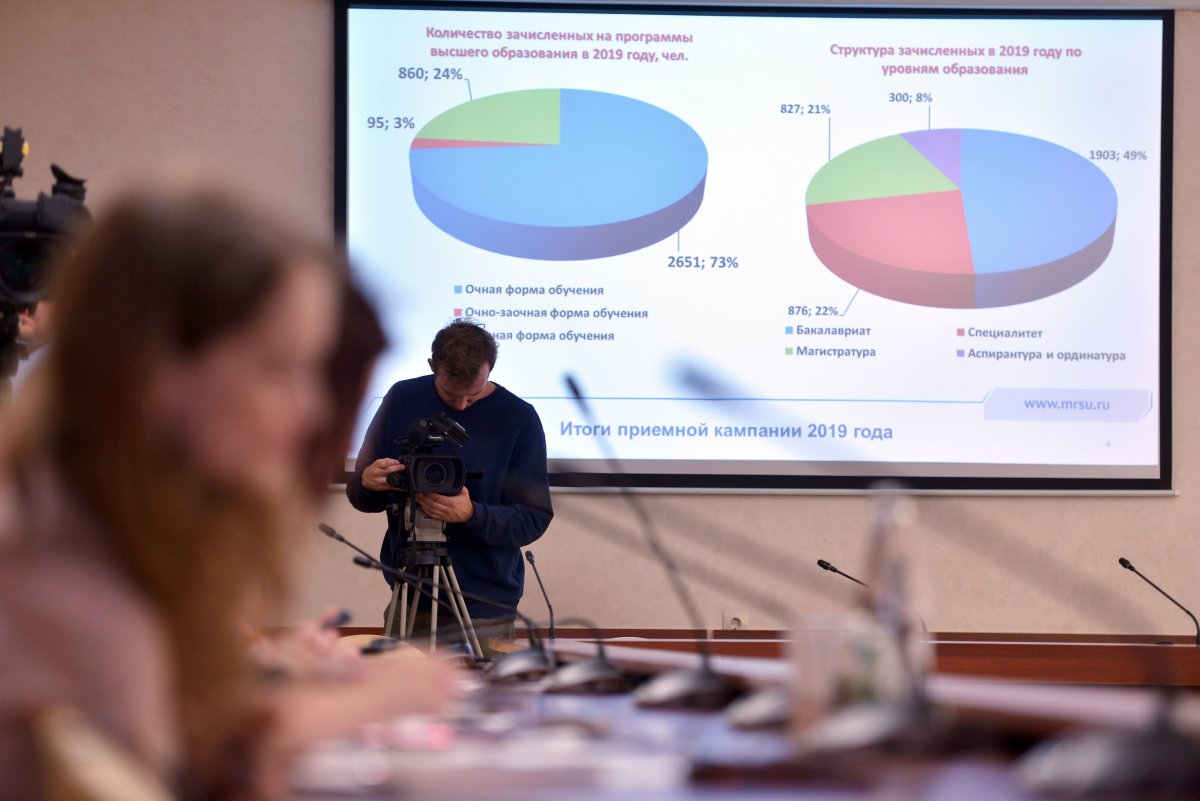 ‼13 сентября ректор МГУ им. Н.П. Огарева Сергей Михайлович Вдовин встретился с журналистами, которым рассказал об ИТОГАХ ПРИЕМНОЙ КАМПАНИИ 2019 ГОДА‼