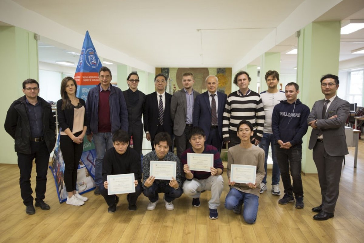 Группа студентов Токийского технологического института (TIT) прошли стажировку в четырех лабораториях Института ядерной физики и технологий (ИЯФиТ) НИЯУ МИФИ Группа студентов Токийского технологического института (TIT) прошли стажировку в четырех лабораториях Института ядерной физики и технологий (ИЯФиТ) НИЯУ МИФИ