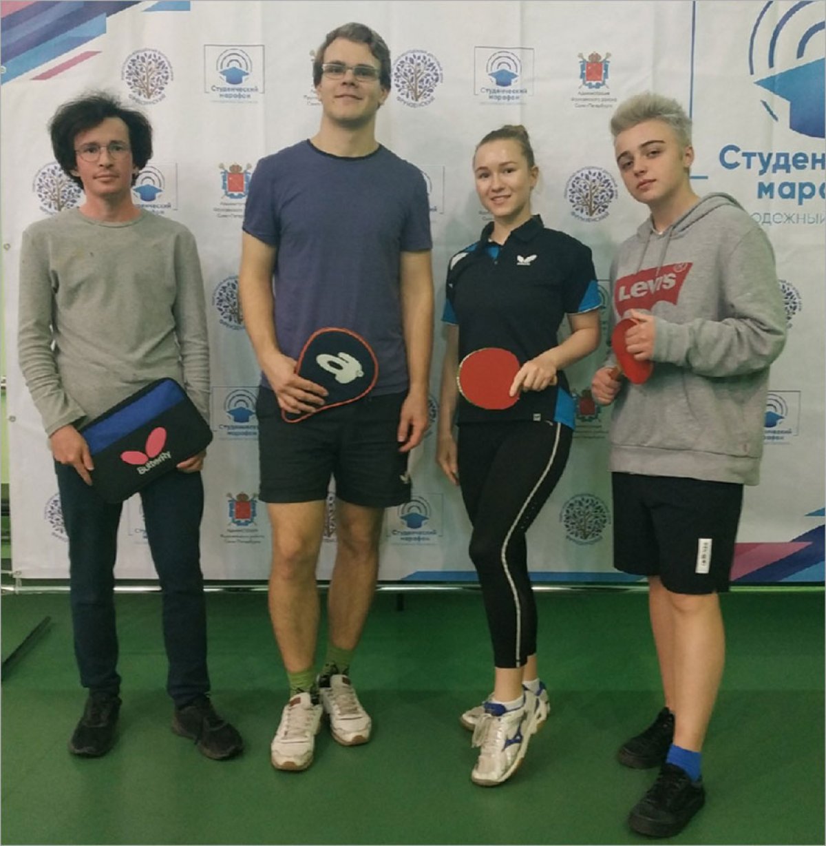 Студенты СПбГУП – победители и призеры молодежного фестиваля «Студенческий марафон» по настольному теннису и пулевой стрельбе