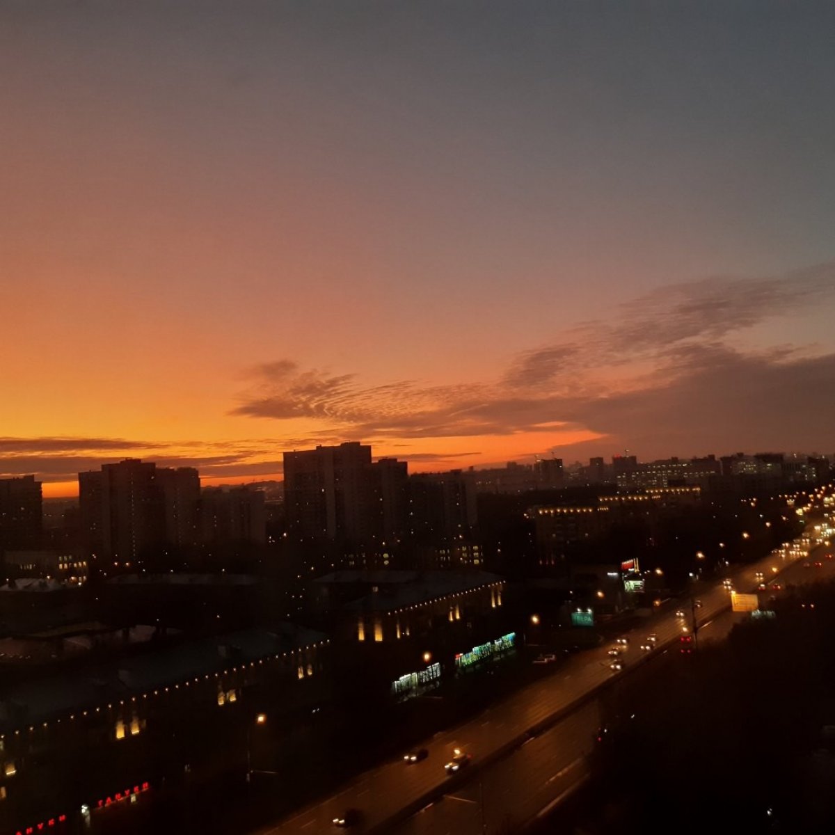 Небо из окна МИФИ - все как мы любим