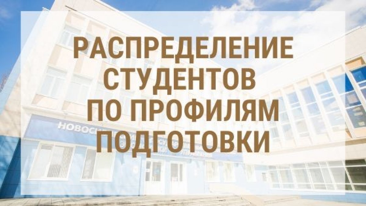 Объявлены итоги распределения студентов НГУЭУ по профилям подготовки