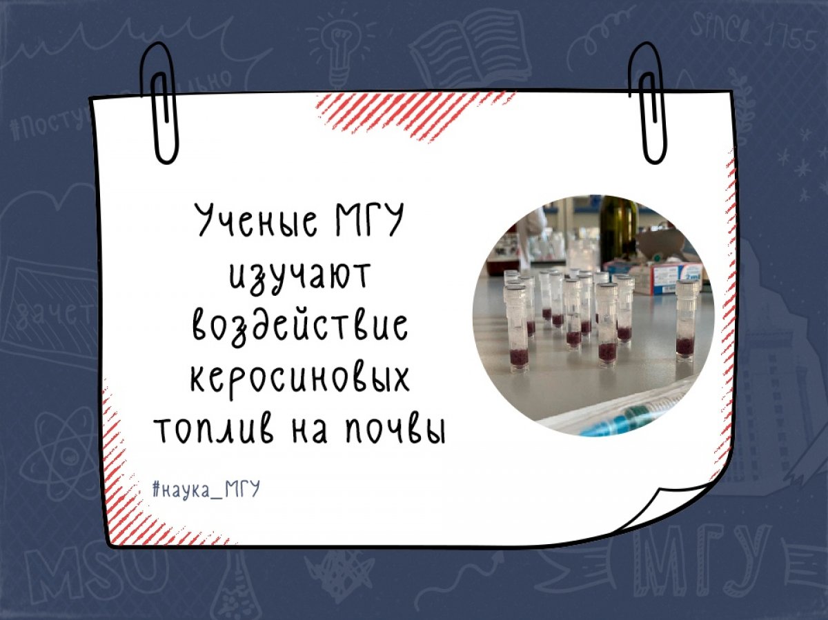 Исследования помогут оценить влияние керосиновых топлив на жизнь почвенных микроорганизмов и динамику их численности при восстановлении почв после загрязнения: http://bit.ly/37bH4pc
