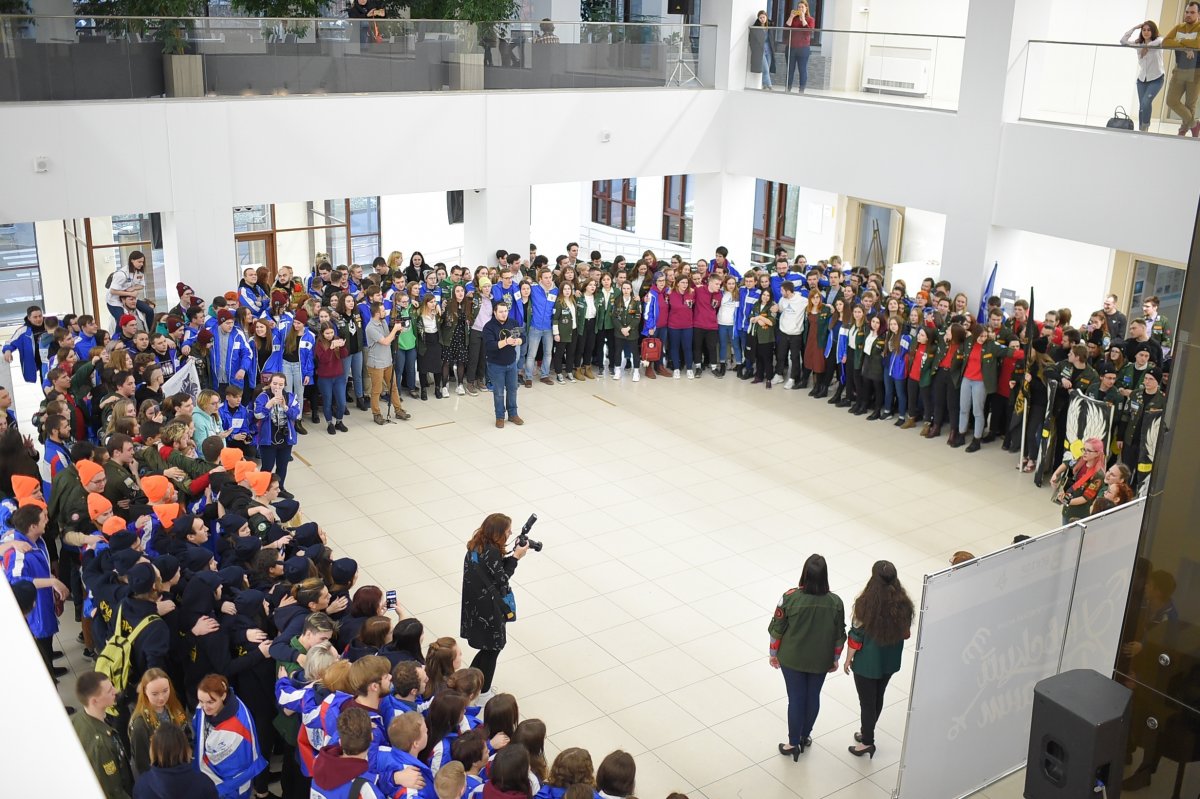 25 января в Политехе состоялось торжественное открытие молодежной патриотической акции «студенческих отрядов уже отправились в удаленные районы помогать ветеранам, работать в школах и давать концерты