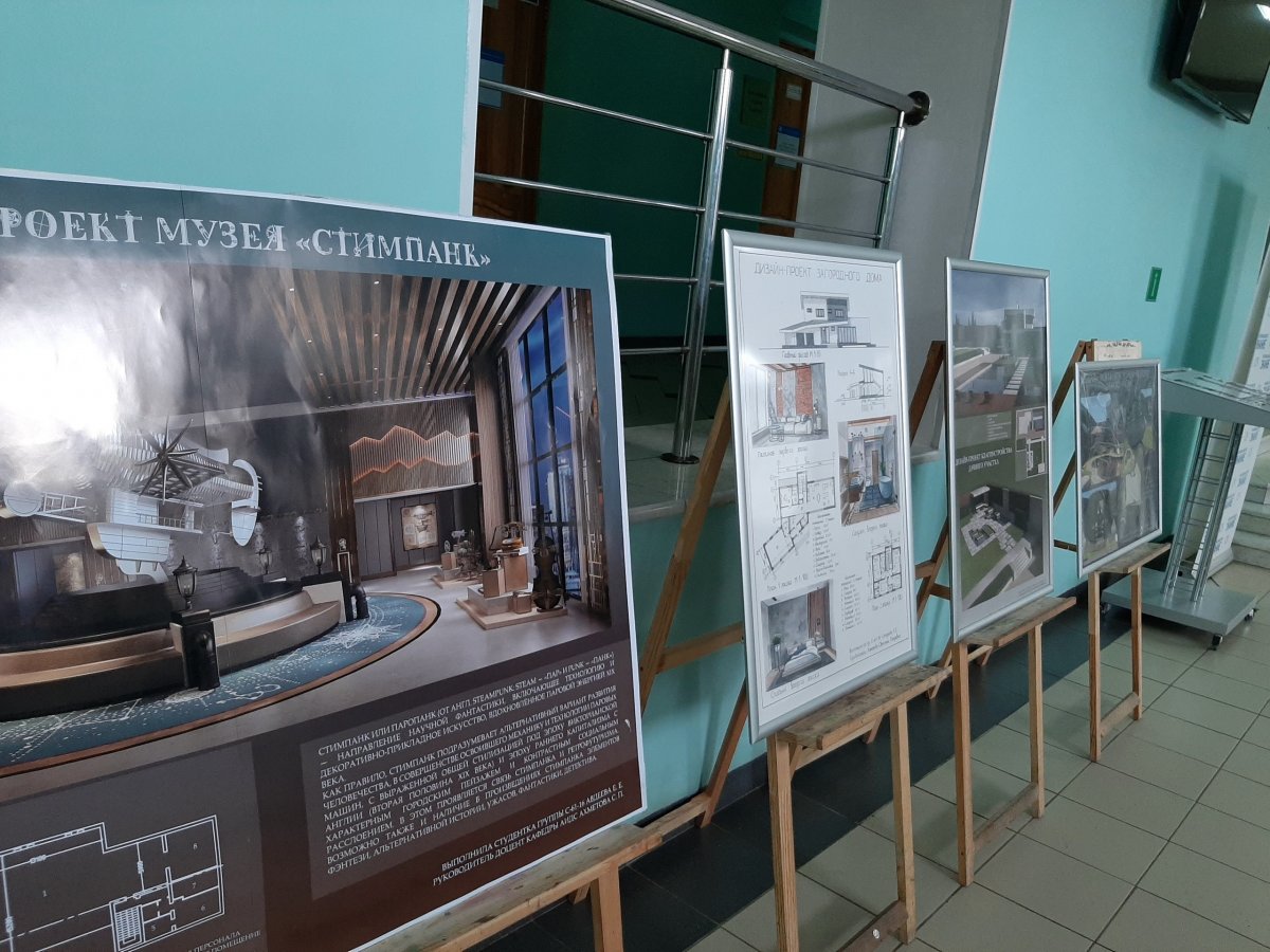 В фойе первого этажа Главного корпуса состоялось торжественное открытие выставок «Строим города – строим свое будущее!»