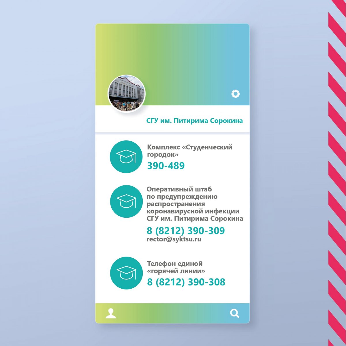 Изменились телефоны горячей линии университета по COVID 19