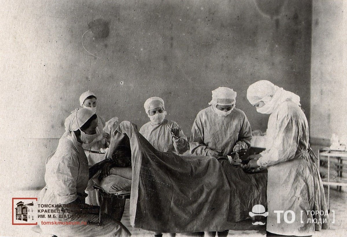 📍 В годы Великой Отечественной войны в Томске было развернуто множество эвакуационных госпиталей. Медицинские работники день и ночь совершали свой подвиг