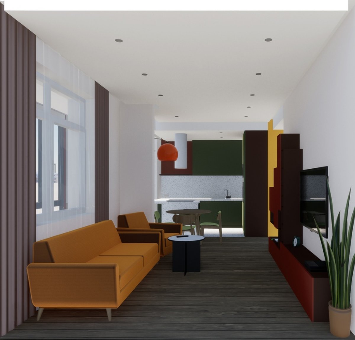 Дизайн-проект квартиры студентки 3 курса профиля Архитектурная среда и дизайн – Марии Лукьяновой.