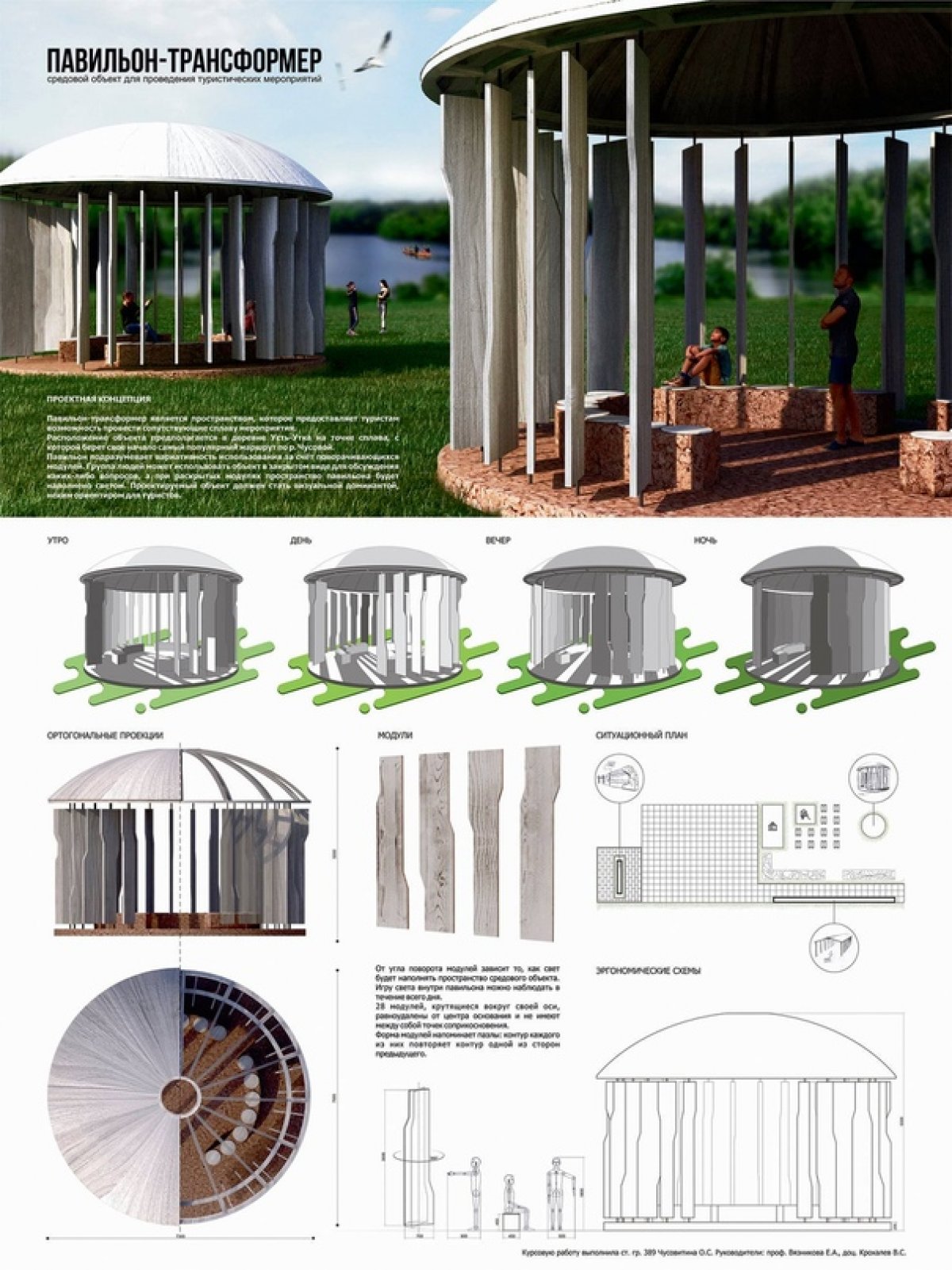 Студенты 3 курса кафедры индустриального дизайна УрГАХУ спроектировали средовые объекты для первого туристического кластера «Гора Белая» - курорта мирового уровня
