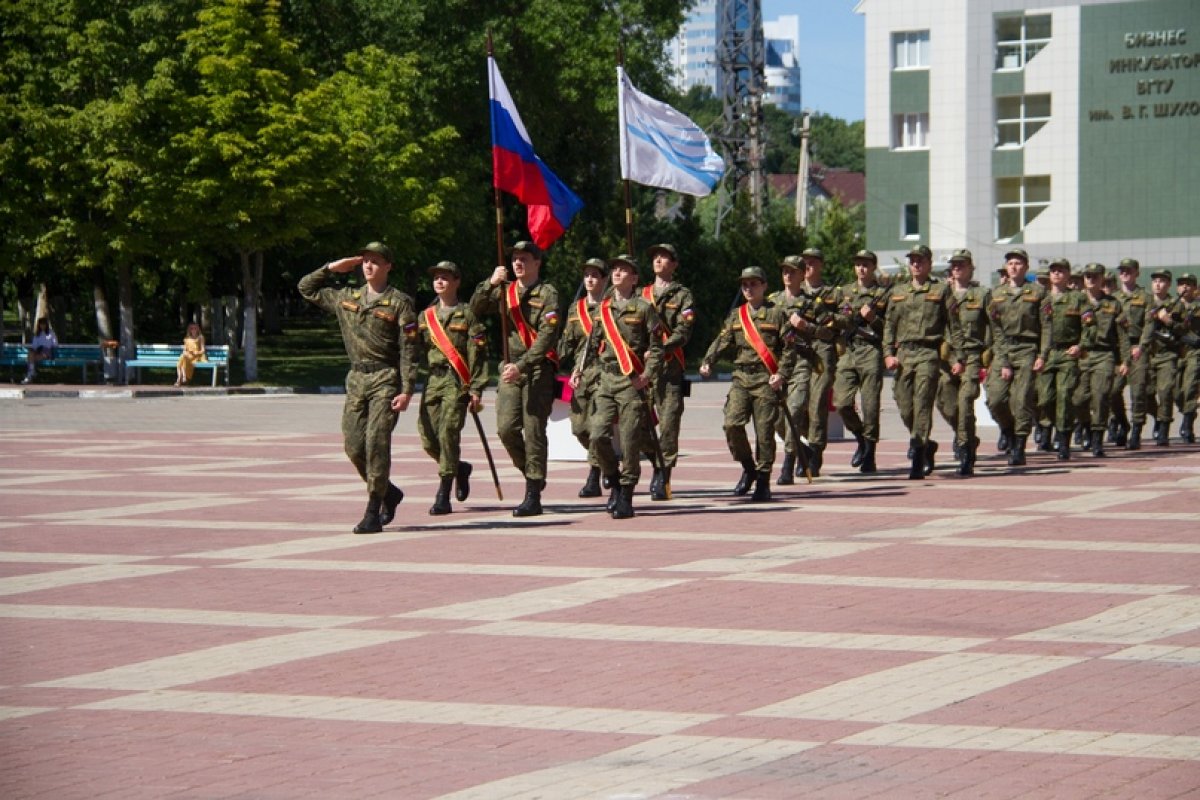 Курсанты военного учебного центра при БГТУ им. В.Г. Шухова приняли военную присягу