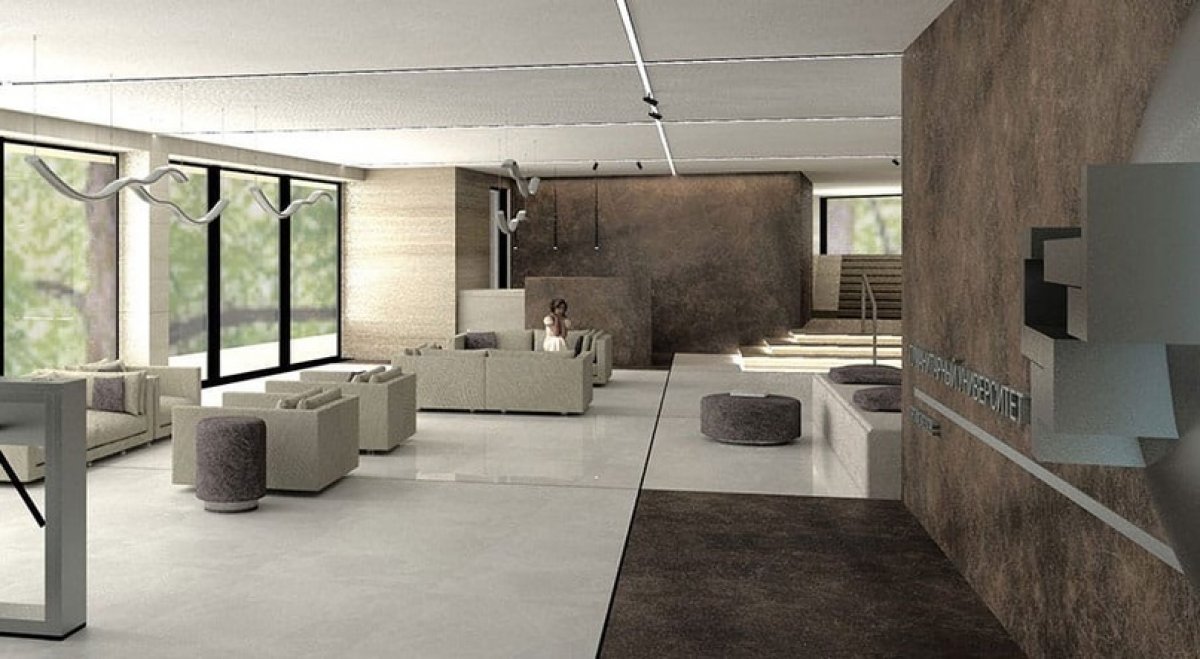 Университет ведет работы по модернизации помещений Клубного зала и фойе Дома студентов✨