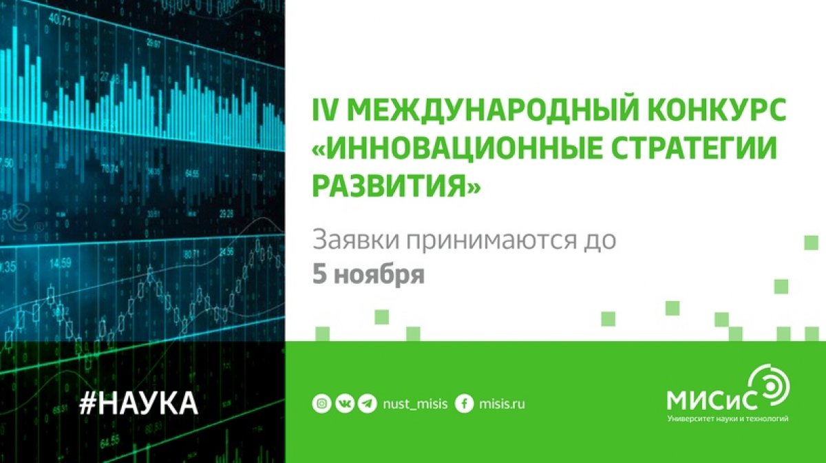 Прими участие в IV Международном конкурсе научно-исследовательских работ молодых ученых «Инновационные стратегии развития»!