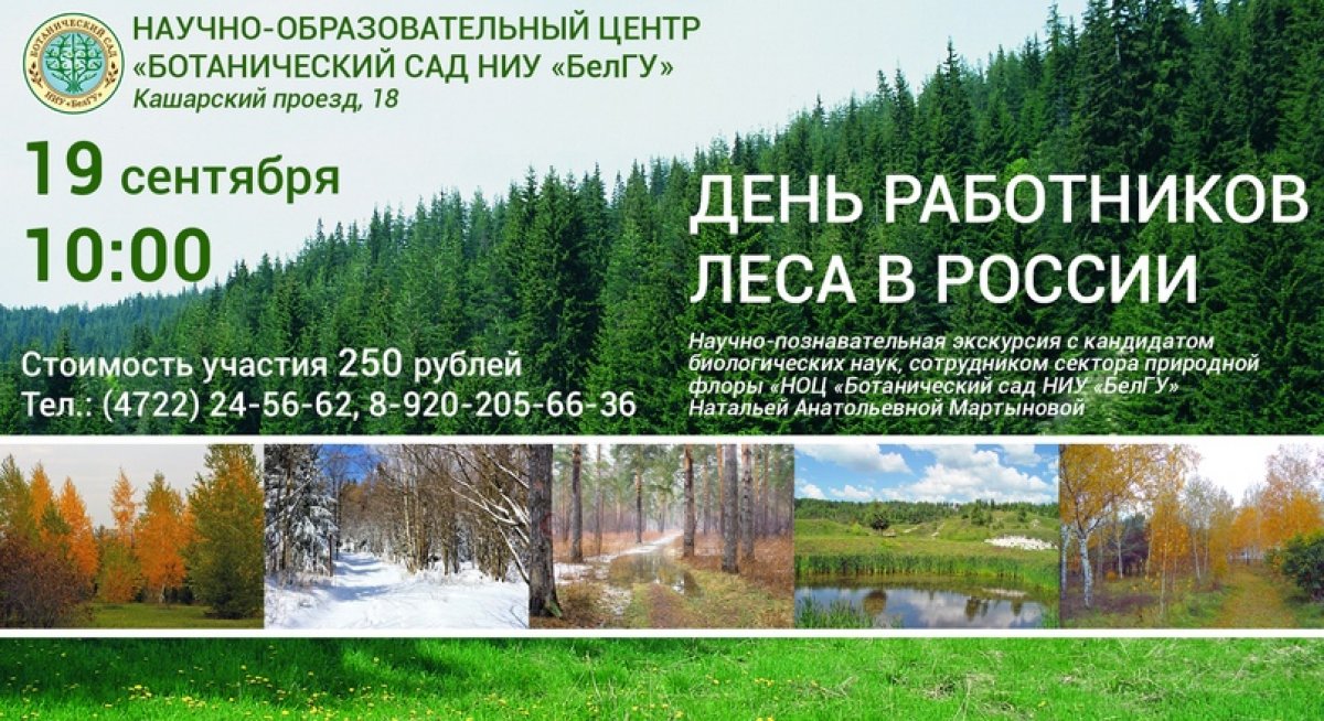 📌19 сентября, в 10 часов, сотрудники Научно-образовательного центра «Ботанический сад НИУ «БелГУ» 🍃 приглашают всех желающих на научно-познавательную экскурсию.