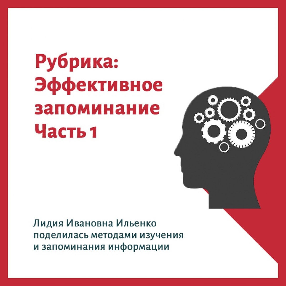 Рубрика: эффективное запоминание. Часть 1 🧠