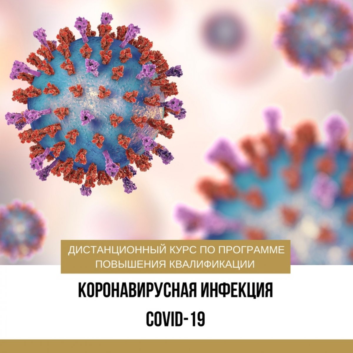 Приглашаем к обучению на новом дистанционном курсе по программе повышения квалификации «Коронавирусная инфекция COVID-19», аккредитованной на Портале Непрерывного медицинского и фармацевтического образования💡