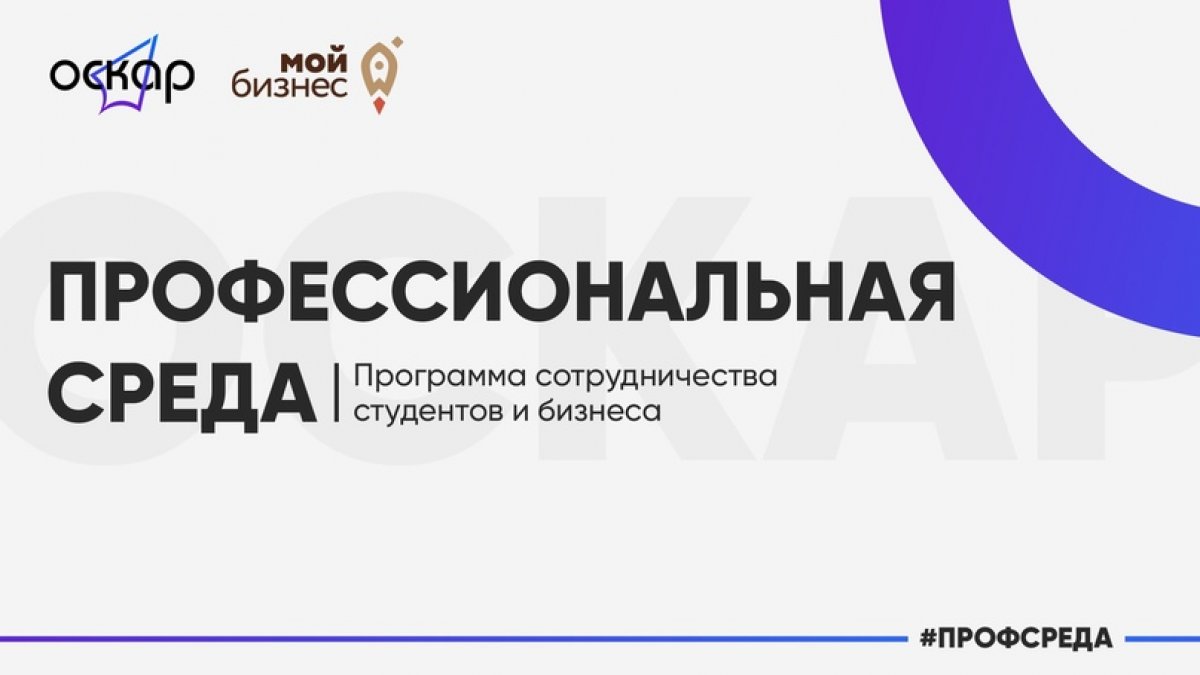 Объявлен старт совместного проекта Центра «Мой бизнес» - «Профессиональная среда»⚡
